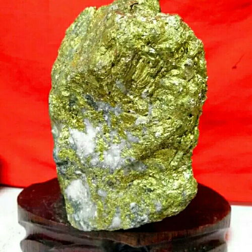 天然金矿石原石摆件 融合泰山石奇石文化与风水能量的珍贵礼品